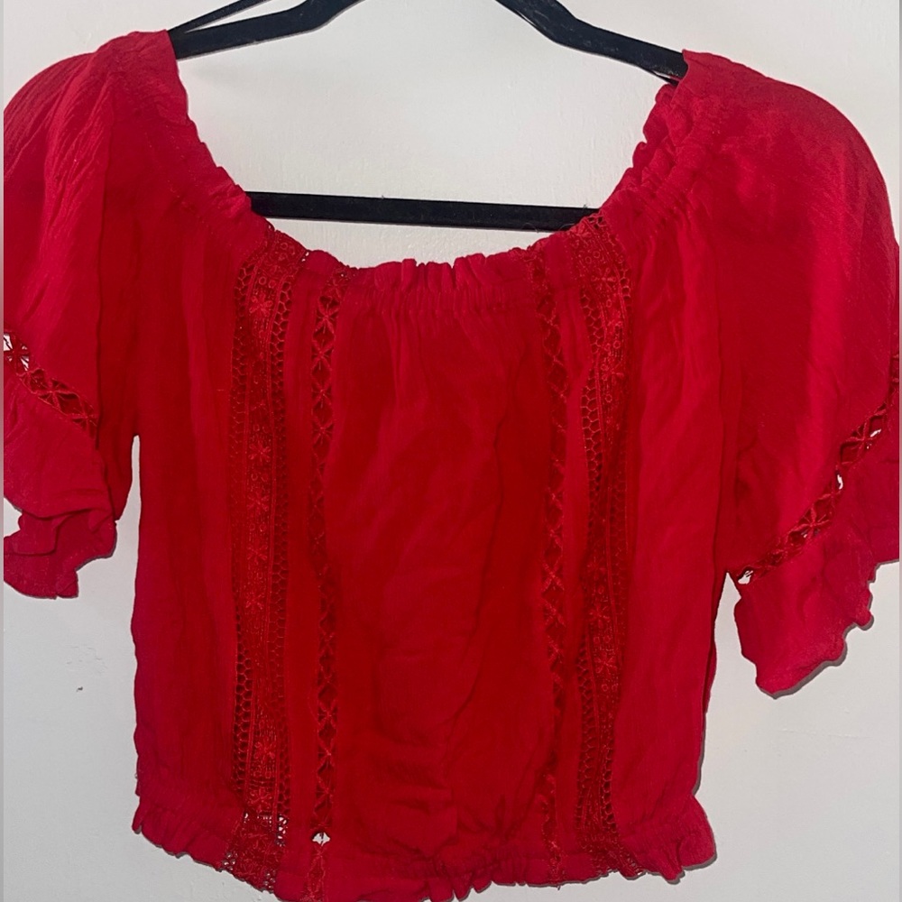 Red Crop Top